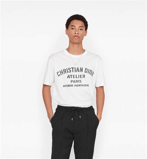 christian dior t shirt blanc|christian dior chemises shirt.